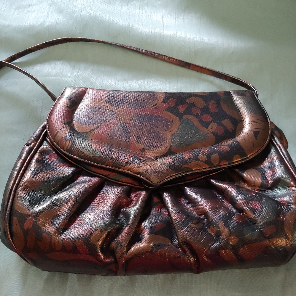 Stuart Weitzman Leather Metallic Bag